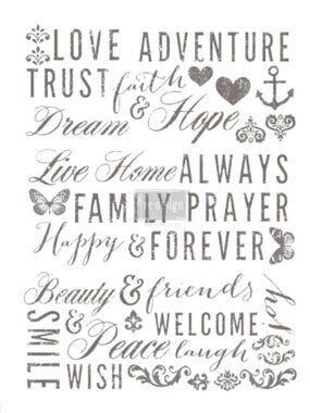 Redesign With Prima Words TO Live By Furniture Transfer